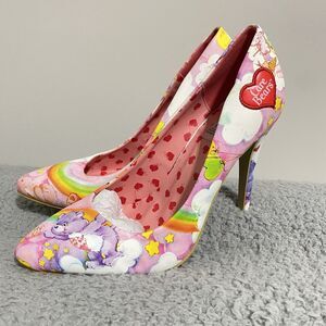 Iron Fist x Care Bears High Heel Shoes Womens 7 Pink Pastel 4 Inch Platform